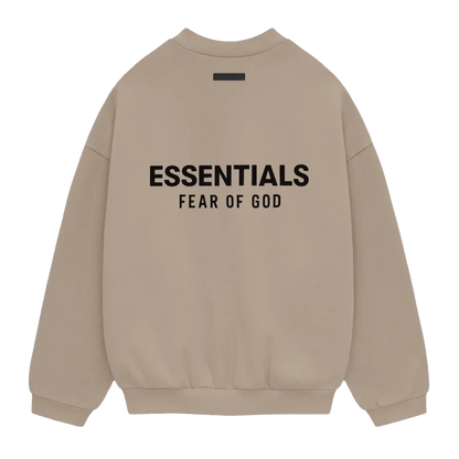 Fear Of God Essentials FW24 Fleece Crewneck - Unisex - Desert Sand