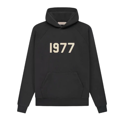 Fear of God Essentials 1977 Iron Black Hoodie