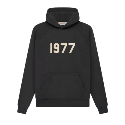 Fear of God Essentials 1977 Iron Black Hoodie