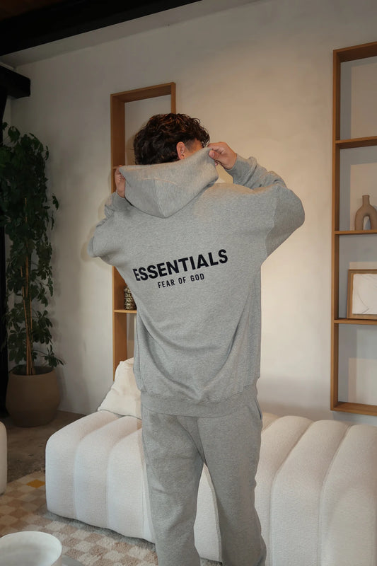 Fear of God Essentials Dark Oatmeal Hoodie