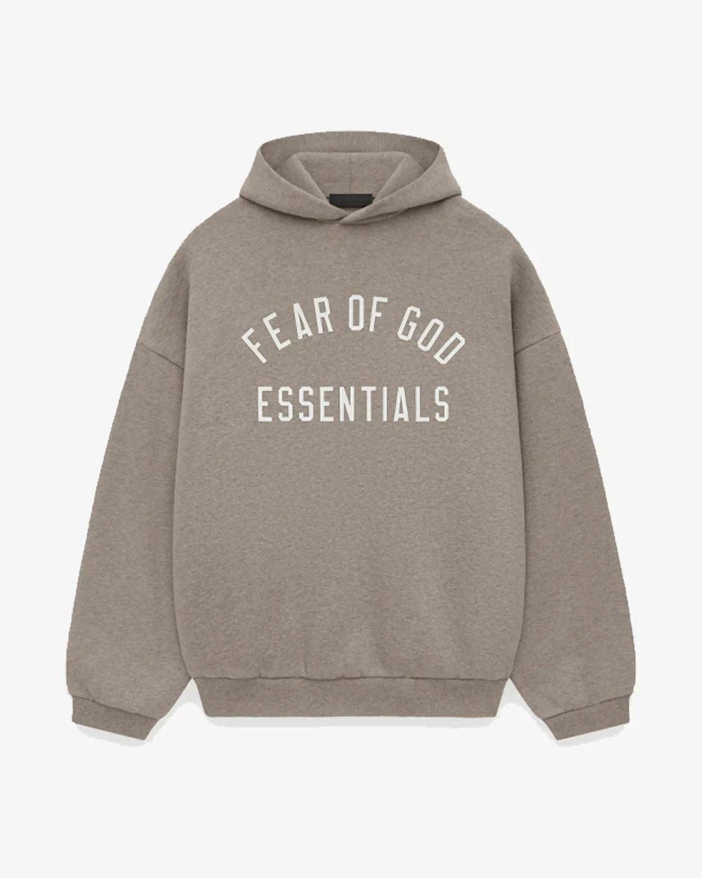 FEAR OF GOD ESSENTIALS FLEECE HEATHER GRAY FW24 HOODIE