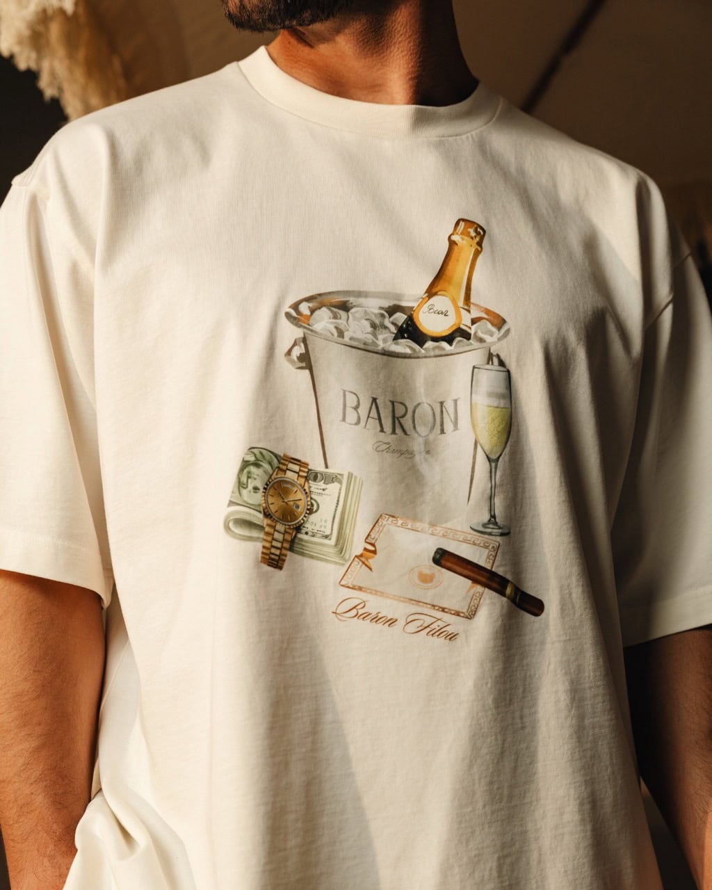 OVERSIZED BACKPRINT T-SHIRT BARON BEACH BILL